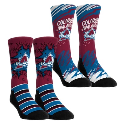  Colorado Avalanche Rock Em Unisex Ice Breaker Two-Pack Crew Socks Set - Blue