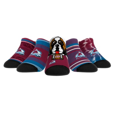  Colorado Avalanche Rock Em Unisex Super Fan Five-Pack Low-Cut Socks Set - 