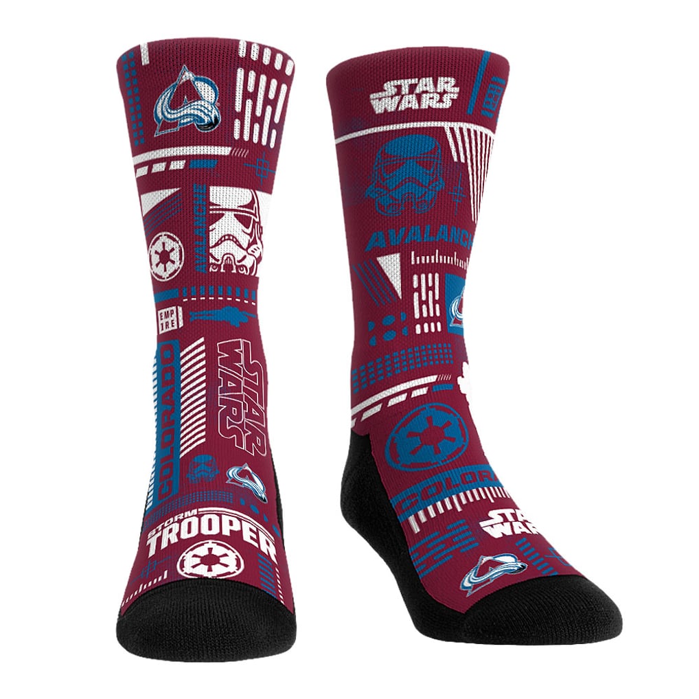 Darth Vader & Stormtrooper Colorado Avalanche Rock Em Socks Star Wars Three-Pack Crew Socks Set