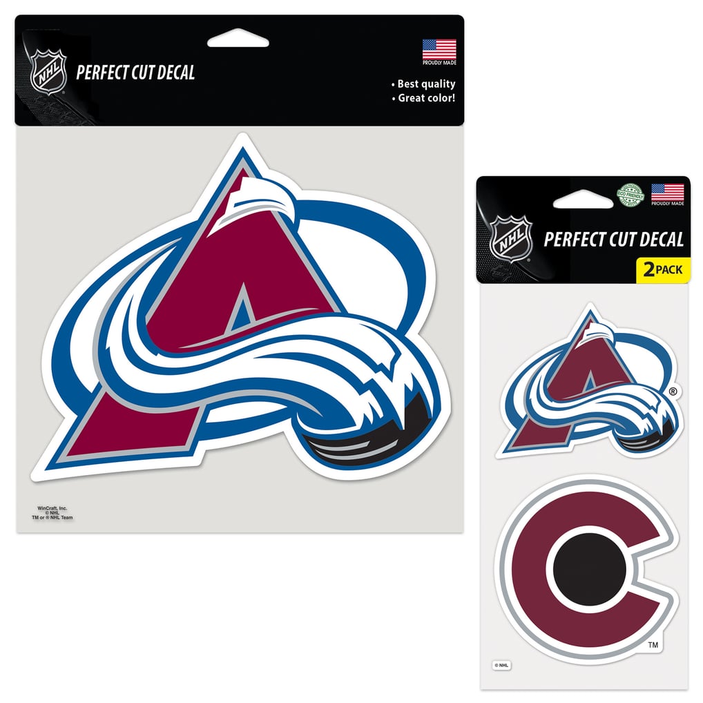 Colorado Avalanche WinCraft Three-Pack Perfect Cut Decals