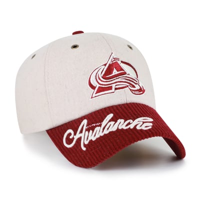 Colorado Avalanche '47 Women's Rope Script Clean Up Adjustable Hat - Cream/Burgundy