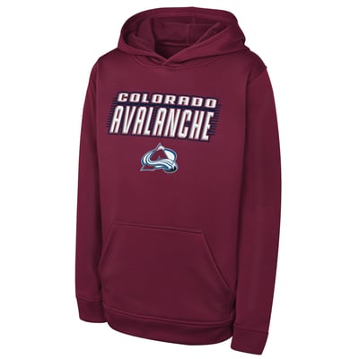 Colorado Avalanche Outerstuff Youth Sack Party Performance Hoodie - Burgundy