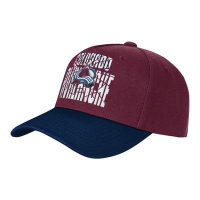Colorado Avalanche Outerstuff Youth Ice Breaker Adjustable Hat - Burgundy/Navy