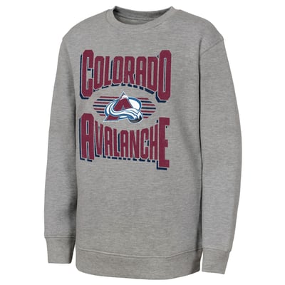 Colorado Avalanche Outerstuff Youth Jet Stream Sweatshirt - Gray
