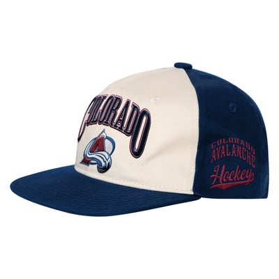 Colorado Avalanche Outerstuff Youth Arch Snapback Hat - Natural/Navy
