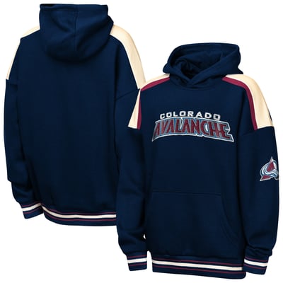  Colorado Avalanche Outerstuff Youth Camaraderie Oversized Fleece Hoodie - Navy