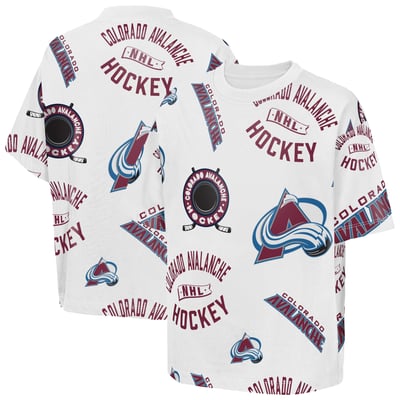  Colorado Avalanche Outerstuff Youth Unstoppable Elevated T-Shirt - White