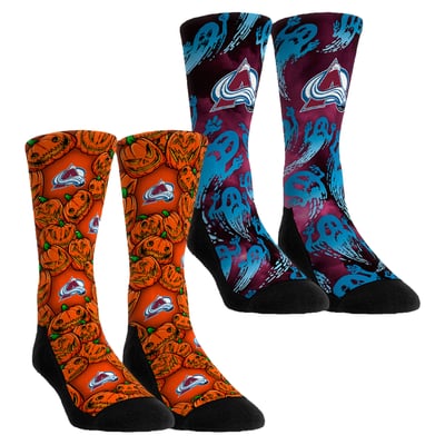 Colorado Avalanche Rock Em Socks Youth Halloween Crew Socks 2-Pack Set