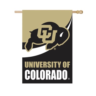  Colorado Buffaloes 29" x 43" Color Wave Double-Sided Burlap House Flag