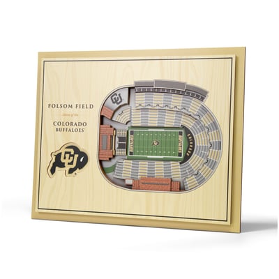 Colorado Buffaloes 13" x 17" 5-Layer StadiumView Wall Art