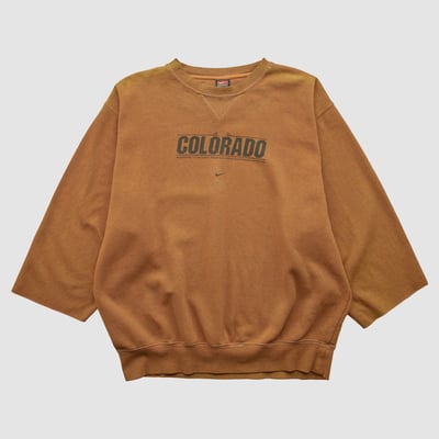 Colorado Buffaloes Nike 2000s Pullover Sweatshirt - Clay - L by Fanatics Real Vintage