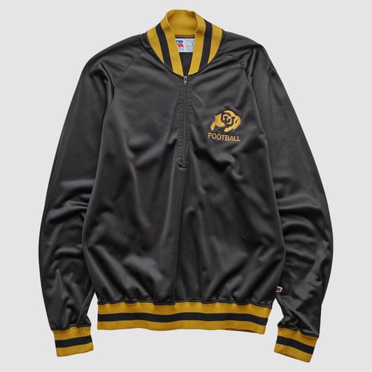 Colorado Buffaloes Russell 90s 1/2 Zip Jacket - Black - XS by Fanatics Real Vintage