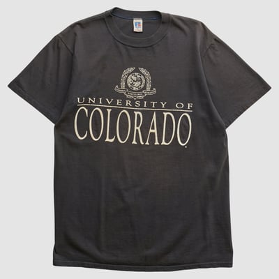 Colorado Buffaloes Russell 90s T-shirt - Black - L by Fanatics Real Vintage