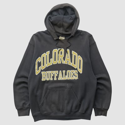 Colorado Buffaloes Tultex 90s Hooded Pullover Sweatshirt - Black - S by Fanatics Real Vintage
