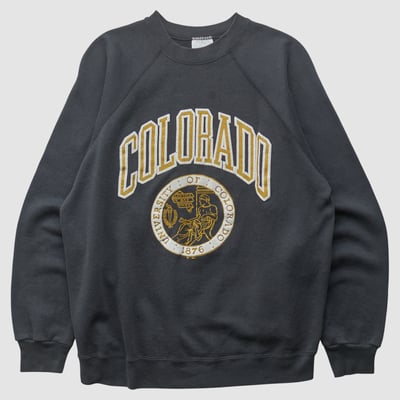 Colorado Buffaloes Tultex 90s Pullover Sweatshirt - Black - M by Fanatics Real Vintage