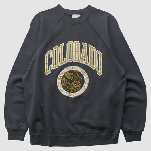Colorado Buffaloes Tultex 90s Pullover Sweatshirt - Black - M by Fanatics Real Vintage