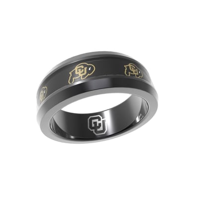 Colorado Buffaloes FanDrip Tungsten Ring