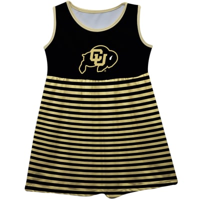 Colorado Buffaloes Girls Youth Tank Top Dress - Black