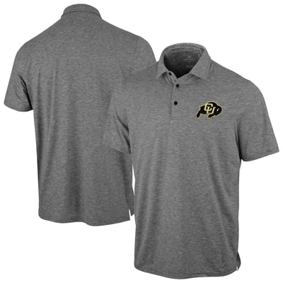 Colorado Buffaloes Antigua Static Polo - Heather Black