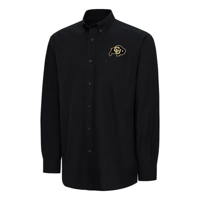  Colorado Buffaloes Ariat Wrinkle Free Classic Button-Down Shirt - Black