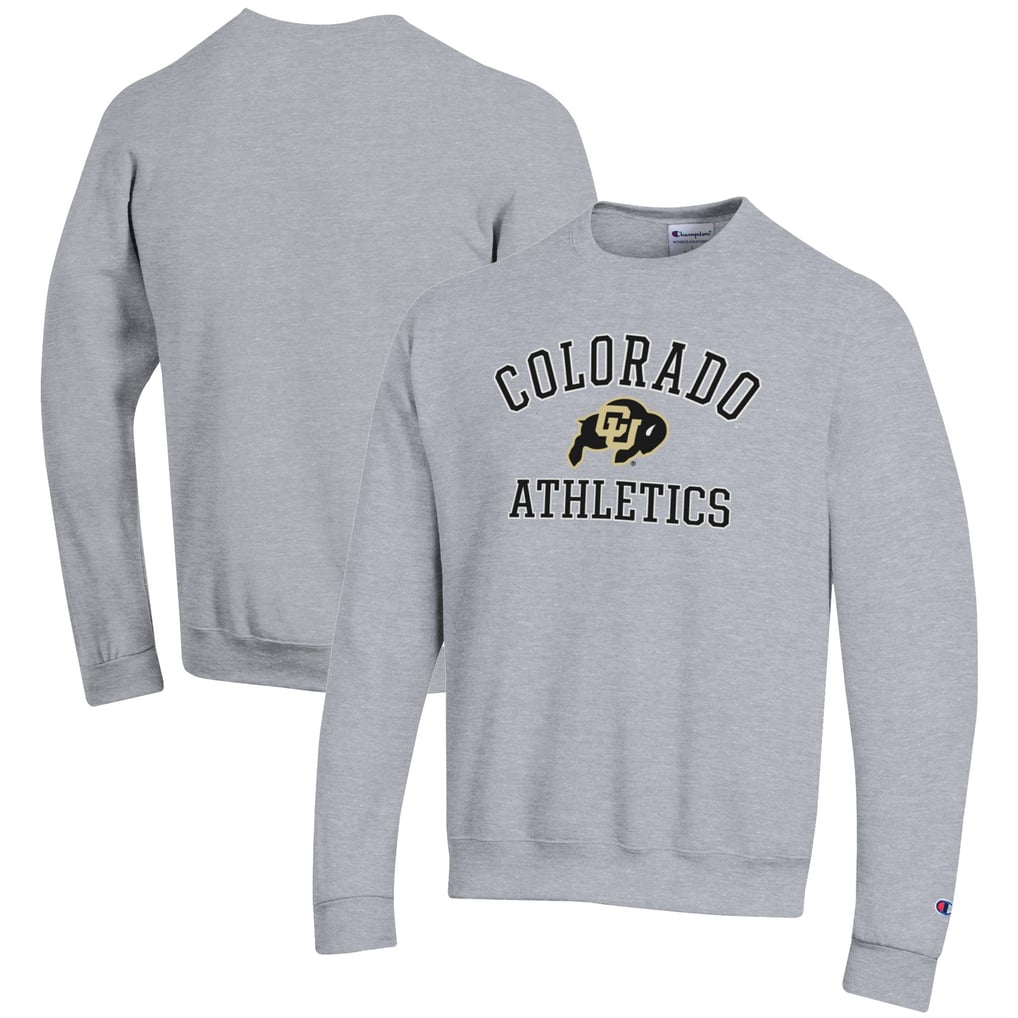  Colorado Buffaloes Champion Athletics Logo Pullover Sweatshirt - Gray