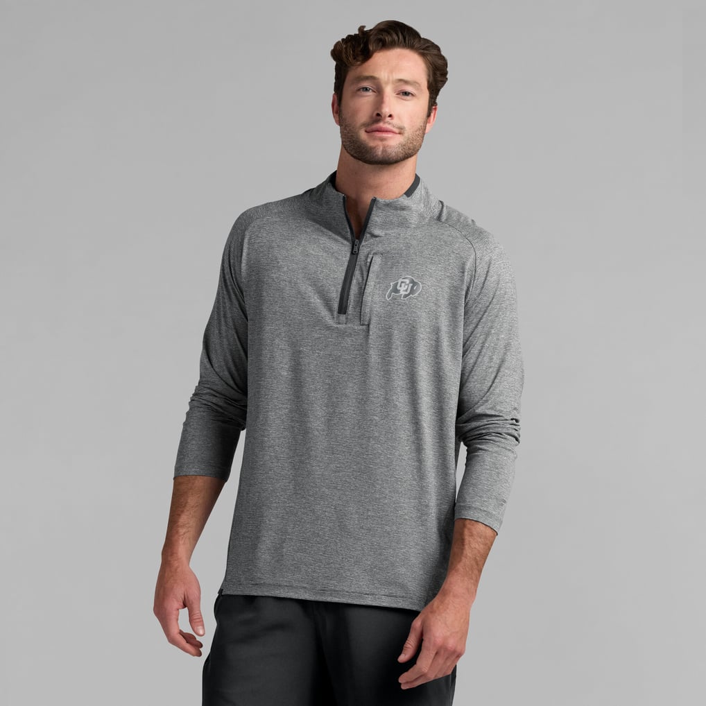 Colorado Buffaloes Fanatics Mock Neck Half-Zip Pullover Jacket  - Black