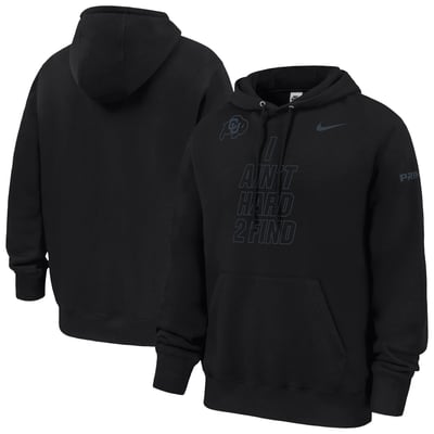 Colorado Buffaloes Nike Coach Prime I Ain't Hard 2 Find Club Fleece Hoodie - Black