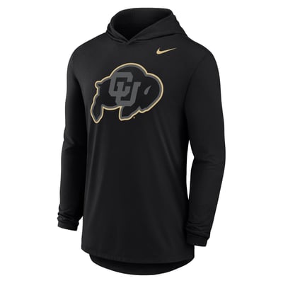  Colorado Buffaloes Nike Tri-Blend Dri-FIT Long Sleeve Hooded T-Shirt - Black