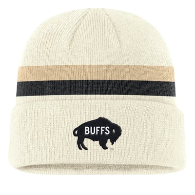 Colorado Buffaloes Nike Legacy Lettered Cuffed Knit Hat - Cream