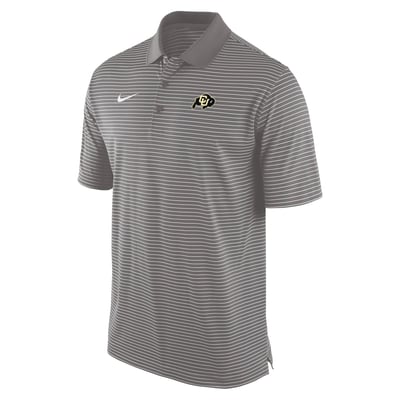 Colorado Buffaloes Nike Dri-FIT Tour Stripe Polo - Gray