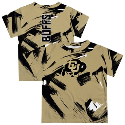  Colorado Buffaloes Vive La Fete Newborn & Infant Paint Brush T-Shirt - Gold