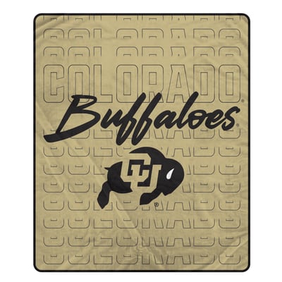 Colorado Buffaloes Pegasus Echo Script Fade 50" x 60" Ultra Soft Throw Blanket