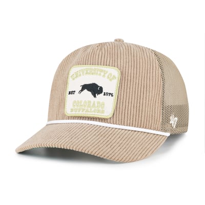Colorado Buffaloes '47 Unisex Cordlandia Hitch Adjustable Hat - Khaki