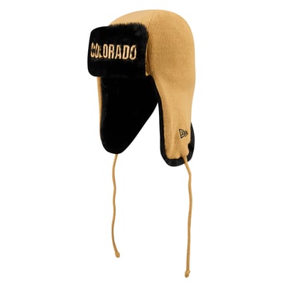  Colorado Buffaloes New Era Unisex Classic Trapper Knit Hat - Gold