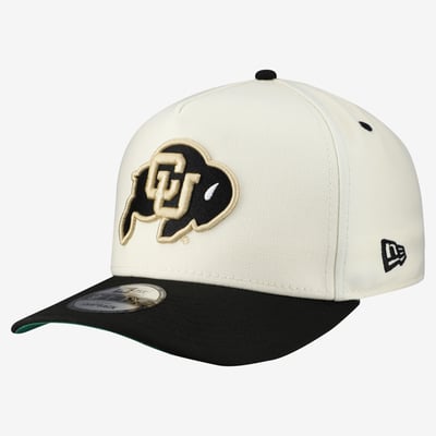 Colorado Buffaloes New Era Unisex A-Frame 9FIFTY Snapback Hat - White/Black