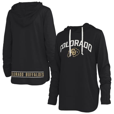 Colorado Buffaloes Pressbox Women's Allie Long Sleeve Hooded T-Shirt - Black
