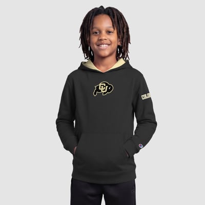  Colorado Buffaloes Champion Youth Fleece Hoodie - Black