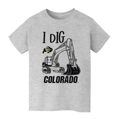 Colorado Buffaloes Vive La Fete Youth Excavator T-Shirt - Gray