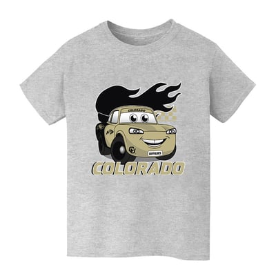  Colorado Buffaloes Vive La Fete Youth Full Speed T-Shirt - Gray