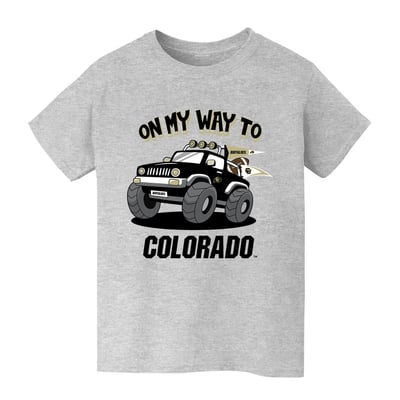 Colorado Buffaloes Vive La Fete Youth On My Way T-Shirt - Gray