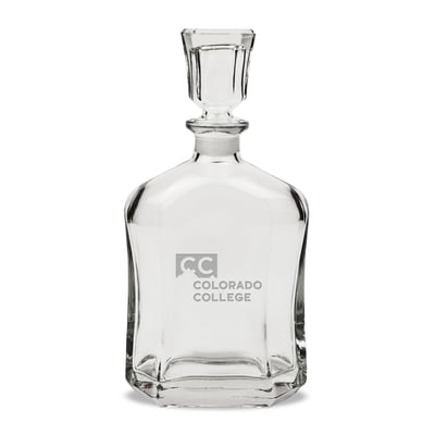 Colorado College Tigers 23.75oz. Crystal Whisky Decanter