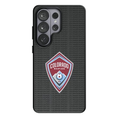  Colorado Rapids Keyscaper Text Backdrop Magnetic Bump Case - Black