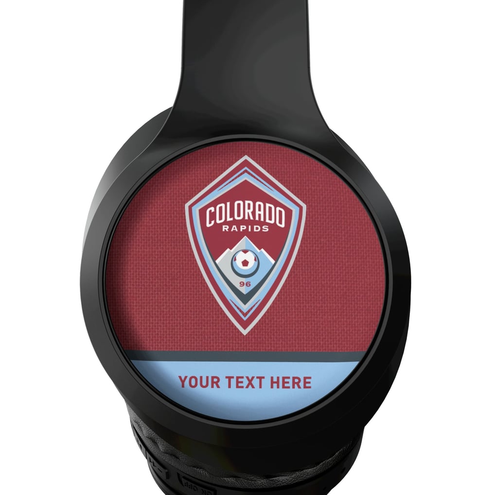 Colorado Rapids Keyscaper Personalized Solid Wireless Bluetooth Headphones With Case