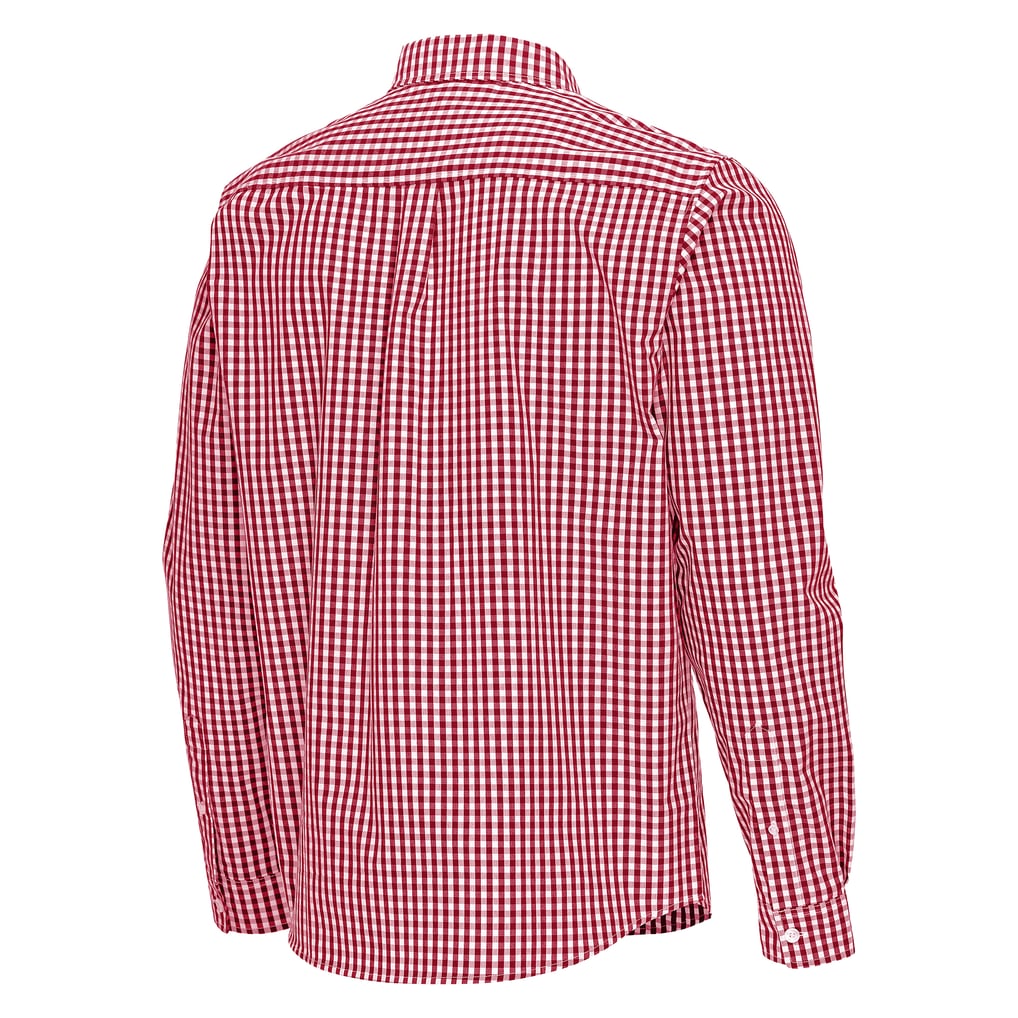 Colorado Rapids Antigua Ellis Tri-Blend Long Sleeve Button-Down Shirt - Cardinal