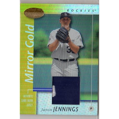 2002 Leaf Certified Mirror Gold #36 Jason Jennings Jsy