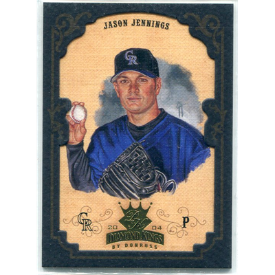 2004 Diamond Kings Framed Gold #54 Jason Jennings