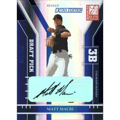 2004 Donruss Elite Extra Edition Signature Status #304 Matt Macri DP/50