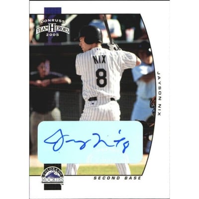 2005 Donruss Team Heroes Autographs #368 Jayson Nix