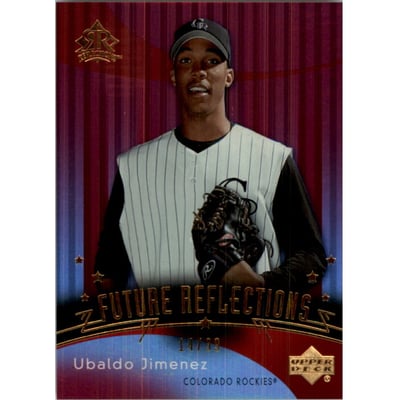 2005 Reflections Red #284 Ubaldo Jimenez FR