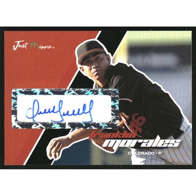 2007 Just Autographs 08 Preview Autographs Black #15 Franklin Morales